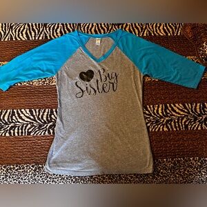 🖤 Big Sister 3/4 sleeves t-shirt, xl, excellent used condition
